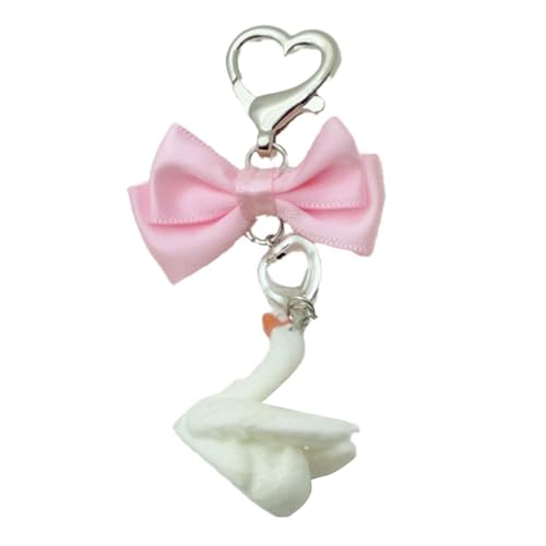 Storage Bag Elegante Plüsch Bowknot Schlüsselringe Strömen Bowknot Anhängerschlüsselkette Mit Charme Für Den Täglichen Gebrauch Und Partys Modischer Tasche Charme von Storage Bag