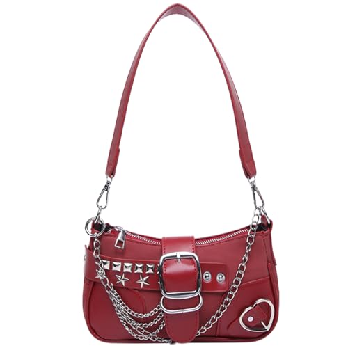 Storage Bag Frauen Klumpen Geldbeutel Winter Umhängetasche Trendy Unterarmtasche PU Leder Achselhöhle Retro Handtasche Retro Unterarm Für Frauen Achselhilfe Handtasche Winter Schulter von Storage Bag