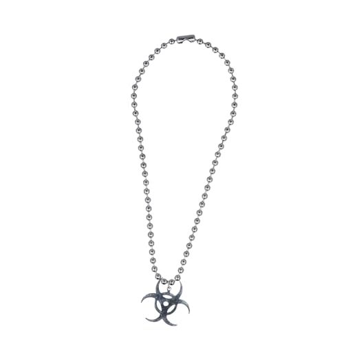 Storage Bag Hip Hop Anhänger Halskette Streetstyle Streetstyle Mond Anhänger Perlen Halskette Y2K Accessoire Für Männer Frauen Punkstil Geschenk Punk Moon Charme Schlüsselbein Kette von Storage Bag