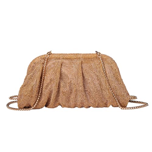 Storage Bag Lady Geldbörse Hochzeitsfeier Abendtasche Für Frauen Bankett Cocktail Umhängetaschen Falten Clutch Crossbody Tasche Abend Plisdern von Storage Bag