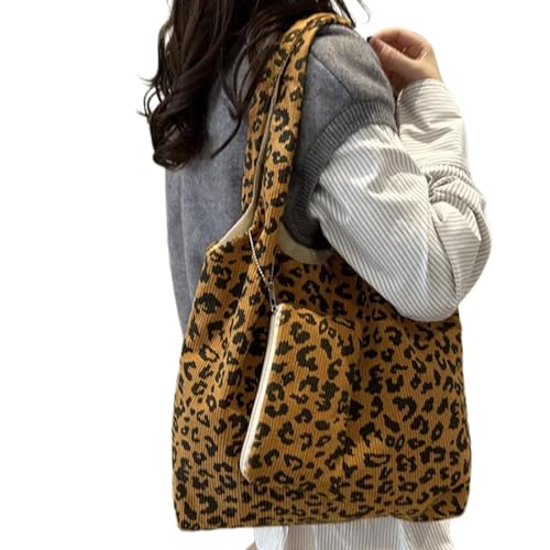 Storage Bag Leoparden Print Umhängetasche Mode Unterarmtasche Handtasche Komfortable Slouchy Casual Retro Look Für Tägliche Verwendung Slouchy von Storage Bag