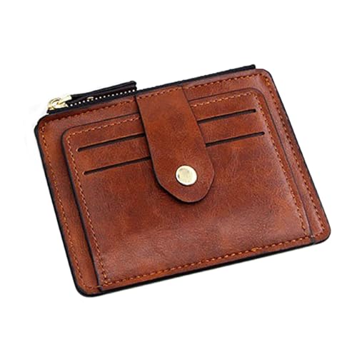 Storage Bag Mode Männliche Business Geldbörse Mit Mehreren Kartenschlitzen Und Reißverschlussmünzenpocket PU Leder Kleine Brieftaschenkartenhalter Geschäftspanne von Storage Bag