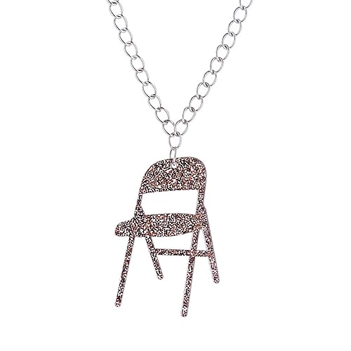 Storage Bag Modeklappstuhl Dangle Ohrringe Lustige Anhänger Halskette Kreativer Acryl Seltsame Ohrringe Halskette Party Schmuck Lustig Glitzer Klappstuhl Für Frauen Kreativ Modell Acryl Einzigartig von Storage Bag