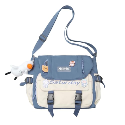 Storage Bag Modeumhängetasche Süße Crossbody Tasche Für Schüler Vielseitige Schulbuch Trendy Großer Kapazität Messenger Mode von Storage Bag