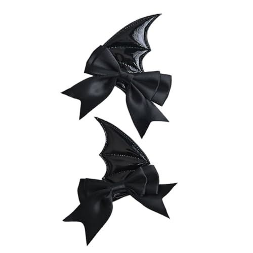 Storage Bag Neuheit Fledermausflügel Teufel Haarclip Für Erwachsene Kids Cosplay Party Kopfbedeckung Halloween Haarnadel Set Für Kostümpartys 2pcs Party Kopfbedeckung von Storage Bag