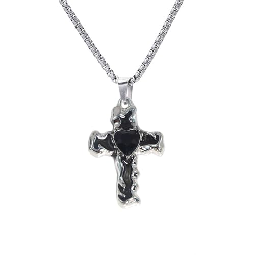 Storage Bag Öl Tropfgekreuzte Liebe Zirkontemperament Halskette Licht Luxus Frauen Pullover Kette Female Hip Hop Schmuck Silber Nackenketten Für Frauen von Storage Bag