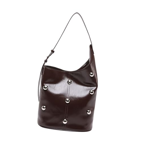 Storage Bag PU Bucket Umhängetasche Für Frauen Slouchy Arbeitspanne Mit Nieten Perlen Besetzt Mit Großer Kapazität Unterarmhandtasche Große Kapazität Unterarmtasche Storage Bag PU Bucket Umhängetasche Für Frauen Slouchy Arbeitspanne Mit Nieten Perlen Besetzt Mit Großer Kapazität Unterarmhandtasche Große Kapazität Unterarmtasche von Storage Bag