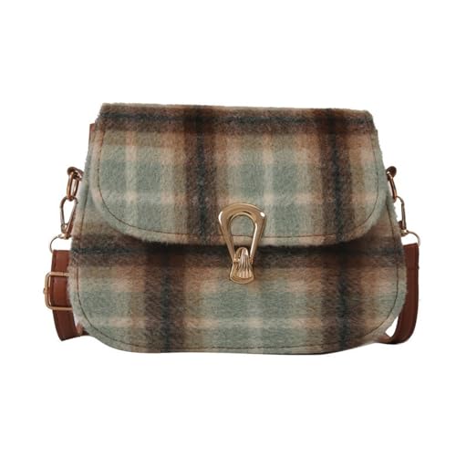 Storage Bag Plaided Tasche Große Kapazität Messenger Tasche Vielseitige Crossbody Schulter Für Frauen Lässig Trendy Nylon Handy Frauen Schulter von Storage Bag