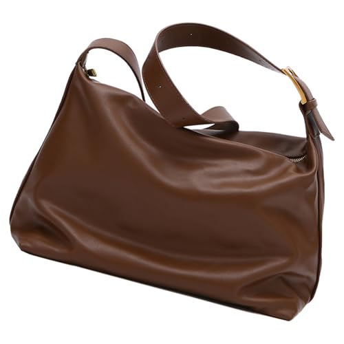 Storage Bag Retro PU Leder Handtasche Für Frauen Lässig Große Kapazität Single Gurt Schulter Cross Body Tasche Modkäufer PU Leder Crossbody von Storage Bag