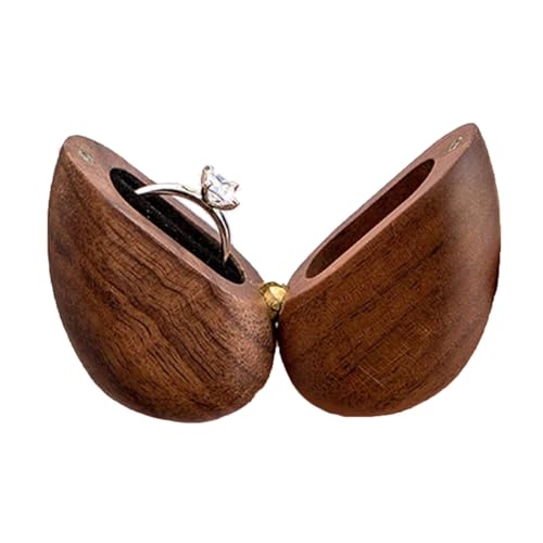 Storage Bag Ringe Trägerschachtel Für Display Organizer Magnetische Schließung Herzförmige Ringe Box Hochzeit Holzhalter Schmuck Herzgeformt von Storage Bag