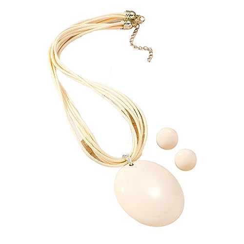 Storage Bag Roman Einfacher Wassertropfen Rund Liebe Anhänger Panzer Passte Schlüsselbeinkette Einstellbarer Wachs Seilstift Ohrringe Halskette Liebe Anhänger Halskette Ohrringe Für Frauen von Storage Bag