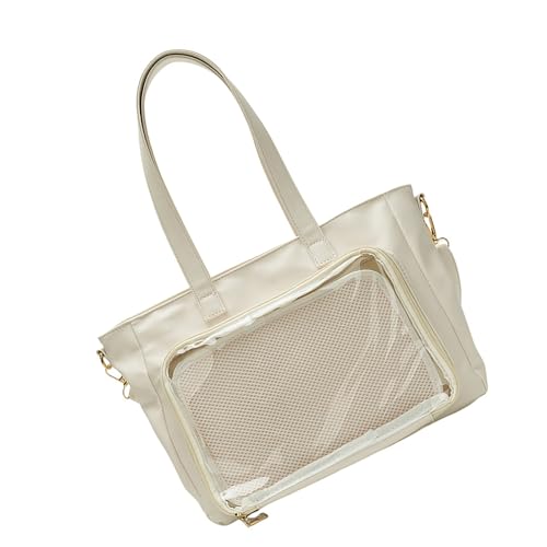 Storage Bag Simpulistischer Anime Inspirierter Handtasche Clear PU Handtasche Umhängetasche Mit Reichlich Platz Für Schüler Und Schulbuchtbeutel Der Büroarbeiter von Storage Bag