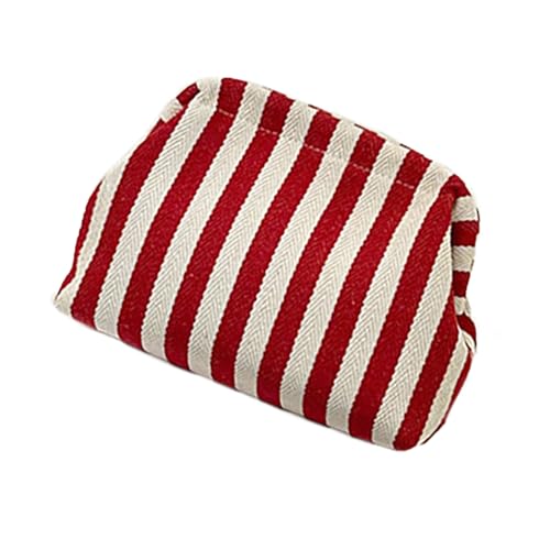 Storage Bag Soft Strick Häkelhandtasche Für Frauen Mädchen Kontrastfarben Knödel Geldbörse Make Up Tasche Reise Kosmetikhülle Mode Wolkenhandtasche von Storage Bag
