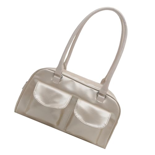 Storage Bag Stilvolle Frauen Doppelte Tasche Reißverschlüsse Umhängetasche PU Leder Feste Farbe Hochglanz Unterarmhandtasche Für Alltägliche Essentielle Stilvolle Arbeitstasche Storage Bag Stilvolle Frauen Doppelte Tasche Reißverschlüsse Umhängetasche PU Leder Feste Farbe Hochglanz Unterarmhandtasche Für Alltägliche Essentielle Stilvolle Arbeitstasche von Storage Bag