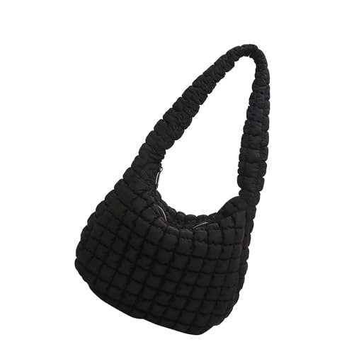 Storage Bag Stilvoller Großer Gesteppter Unterarmtasche Weiche Puffer Schulter Casual Achselhahn Handtasche Für Arbeit Und Freizeitpuffer Geldbeutel von Storage Bag