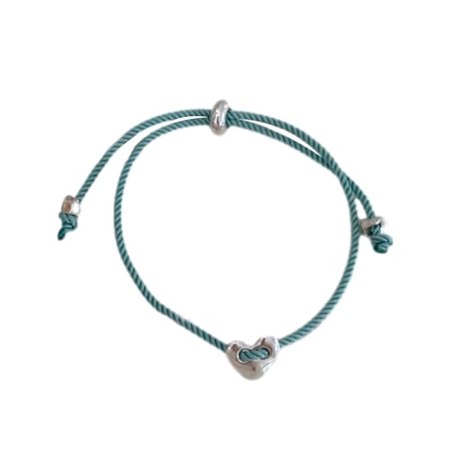 Storage Bag Trendy Herzförmiges Armband Einstellbares Kabelarmband Legierungsmaterial Handgelenkschmuck Perfekt Für Alle Alterser von Storage Bag