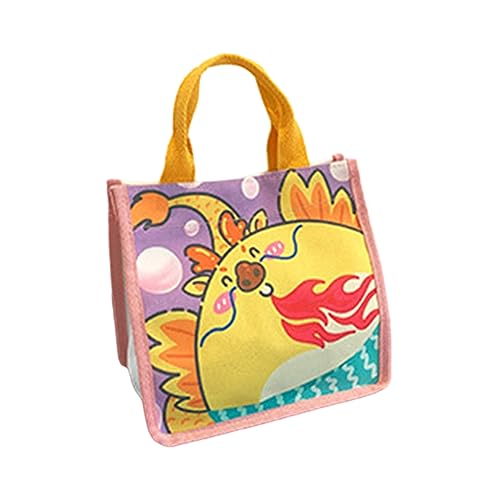 Trendy Modetasche Cartoon Handtasche Vielseitige Freizeit Reisetasche Mittagessen Große Kapazität Tasche Für Mädchen Frauen Leinwand Schulter Trendy Modetasche Cartoon Handtasche Vielseitige Freizeit Reisetasche Mittagessen Große Kapazität Tasche Für Mädchen Frauen Leinwand Schulter von Storage Bag