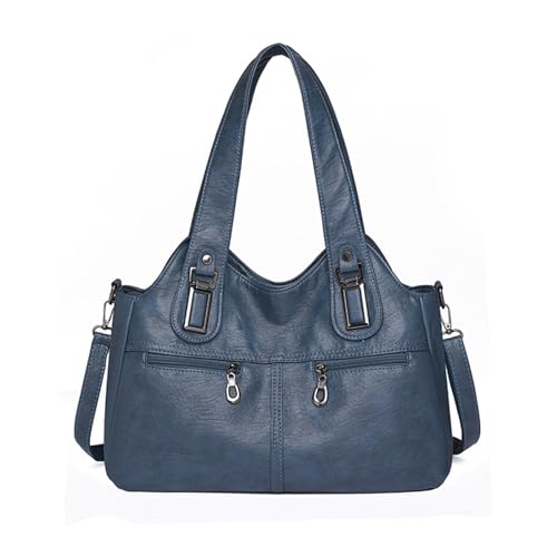 Storage Bag Umhängetasche Vielseitige Weiche Ledertasche Für Frauen Mädchen PU Tasche Große Kapazität Crossbody Vintage Multi Taschen Handtasche Geräumig Für Studenten von Storage Bag