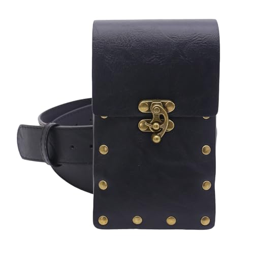 Storage Bag Vintage Mittelalterliche Kunstledergürtelbeutel Geldbörse Mittelalter Tragbarer Geldbörsenbeutel Larp Renaissances Kostüme Kostümzubehör von Storage Bag