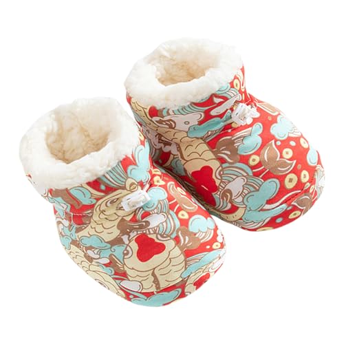 Storage Bag Vorkern Krippenschuhe Gedrucktes Muster Erst Wanderschuhe Für Säugling Baby 0-6 Monate Schuhe Weichsälen Winter Sneaker Buntes Baby von Storage Bag