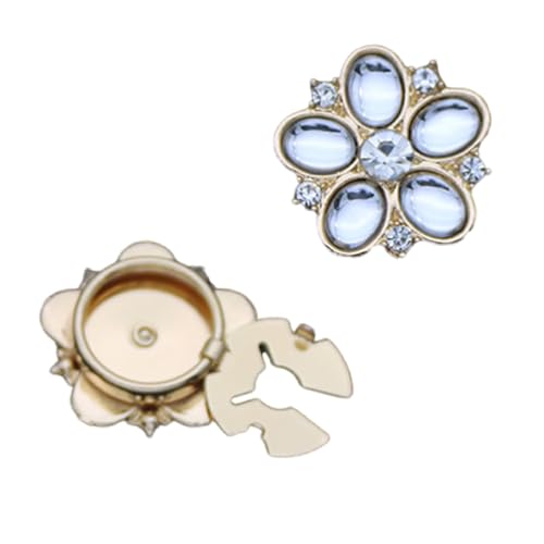 Strasssteine ​​Blumenknopfabdeckungen Für Hemd Elegante Manschettenknopf Abnehmbare Ärmelzubehör Für Formelle Outfit Hemdzubehör von Storage Bag