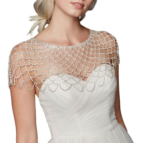 Strasssteine Quasten Schulterkette Körper Wearable Halskette Frauen Mädchen Top 2025 Trendy Schal Formal Event Wrap von Storage Bag