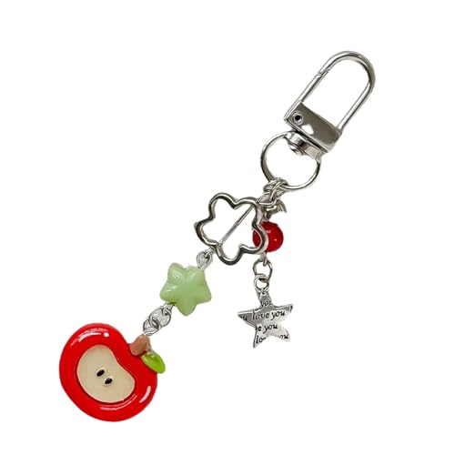 Stylish Telefon Charme Mode Keychain Anhänger Perlen Keyring Accessoire Bunte Bag Geldbörse Rucksack Brieftaschen Anhänger Frauen Telefonzubehör von Storage Bag