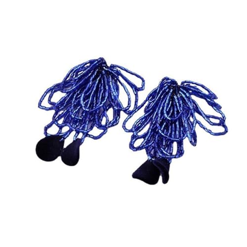 Süßer Böhmischer Ohr Drop Blütenblatt Anhänger Dangle Ohrringe Schmuck Unisex Long Quasten Ohrkleidung Accessoire Handgefertigtes Geschenk Stilvolle Ohrohroelensteer von Storage Bag