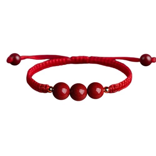 Traditionelles Chinesisches Rotes Armband Verstellbares Glücksseile Design Handgelenk Kette Pämpfer Schmuck Geschenk Für Männer Und Frauen Verstellbares Armband von Storage Bag