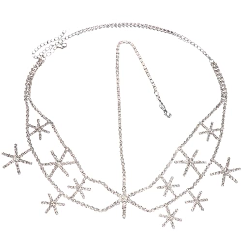 Trendige Frauen Kopfkette Prinzessin Hochzeit Kopfkette Multi Layer Mode Mesh Schmuck Geschenk Für Frauen Mädchen Bauchtanzzubehör von Storage Bag