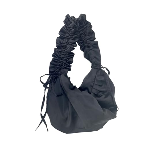 Umhängetasche Canvas Solid Color Office Worker Crossbody Satchel Geldbörse Mit Rüschen Kordelstring Designs Für Den Täglichen Gebrauch Modische Freizeittasche Umhängetasche Canvas Solid Color Office Worker Crossbody Satchel Geldbörse Mit Rüschen Kordelstring Designs Für Den Täglichen Gebrauch Modische Freizeittasche von Storage Bag