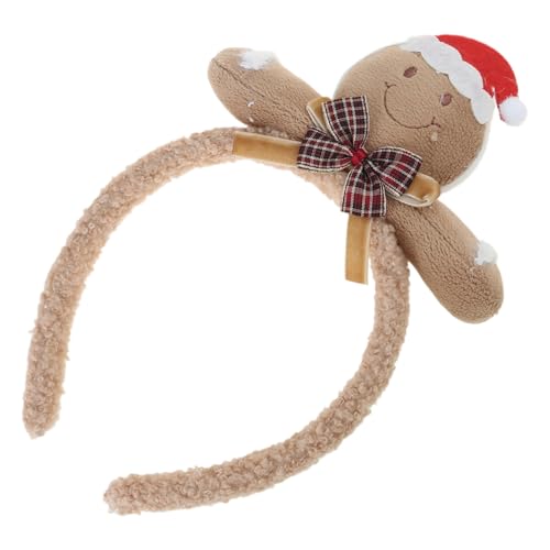 Unisex Christmas Stirnbänder Firma Feiern Haare Reifen Plüsch Schöne Kopfbedeckung Für Urlaubsveranstaltung Kinder Weihnachtshaar Reifen von Storage Bag
