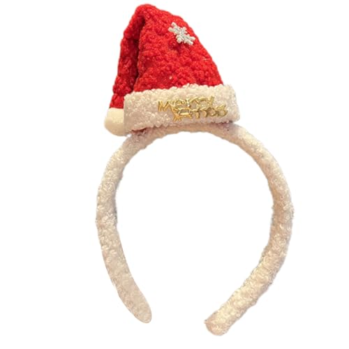 Verstellbare Plüsch Weihnachts Stirnbänder Einzigartige Festes Haar Reifen Elegantes Haarstück Für Frauen Und Mädchen Einzigartige Festes Haarband von Storage Bag