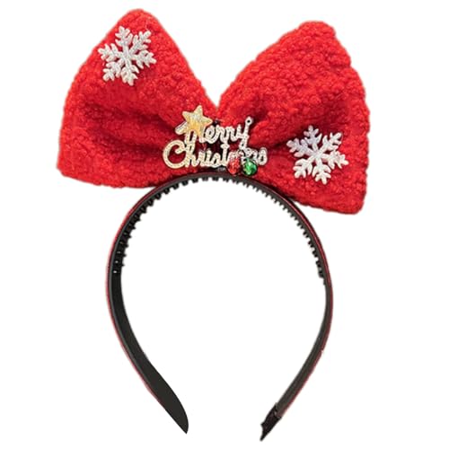 Verstellbare Plüsch Weihnachts Stirnbänder Einzigartige Festes Haar Reifen Elegantes Haarstück Für Frauen Und Mädchen Einzigartige Festes Haarband von Storage Bag