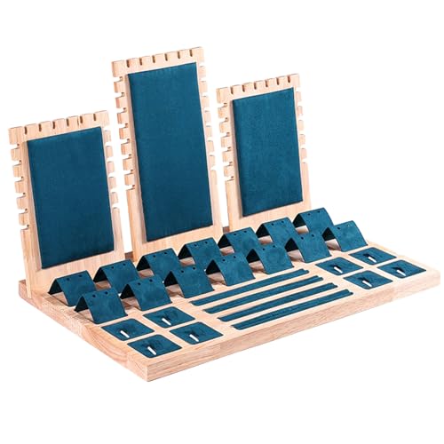 Vielseitiger Schmuckstück Showcase Tablett Bequemer Schmuckhalter Staubdes Designs Ohrringe Halsketten Armbänder Organizer Collector Box von Storage Bag