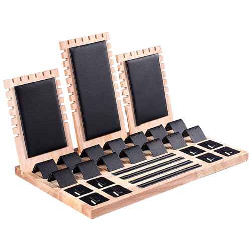 Vielseitiger Schmuckstück Showcase Tablett Bequemer Schmuckhalter Staubdes Designs Ohrringe Halsketten Armbänder Organizer Collector Box von Storage Bag
