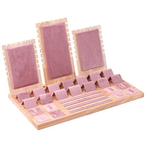 Vielseitiger Schmuckstück Showcase Tablett Bequemer Schmuckhalter Staubdes Designs Ohrringe Halsketten Armbänder Organizer Collector Box von Storage Bag