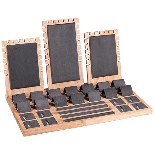 Vielseitiger Schmuckstück Showcase Tablett Bequemer Schmuckhalter Staubdes Designs Ohrringe Halsketten Armbänder Organizer Collector Box von Storage Bag