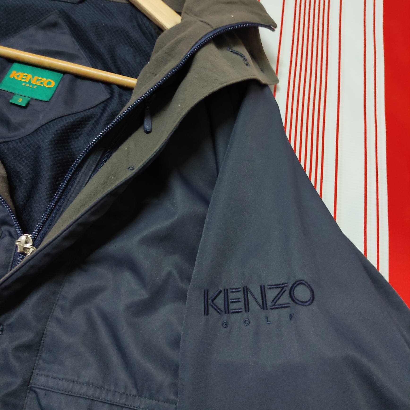 Kenzo Golf Leichte Jacke Hoodie Pullover 3 Größe // Fit M Männer Kenzo Berlin Fashion von StoreAmerican