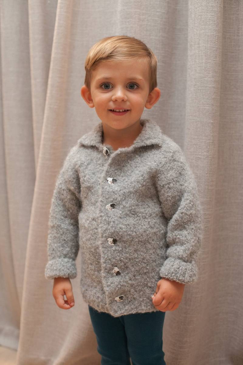 Handgemachte Alpaka Boucle Baby Strickjacke - Bär Button Pullover Handgemachte Alpaka Boucle Baby Strickjacke - Bär Button Pullover von StoreByAnka