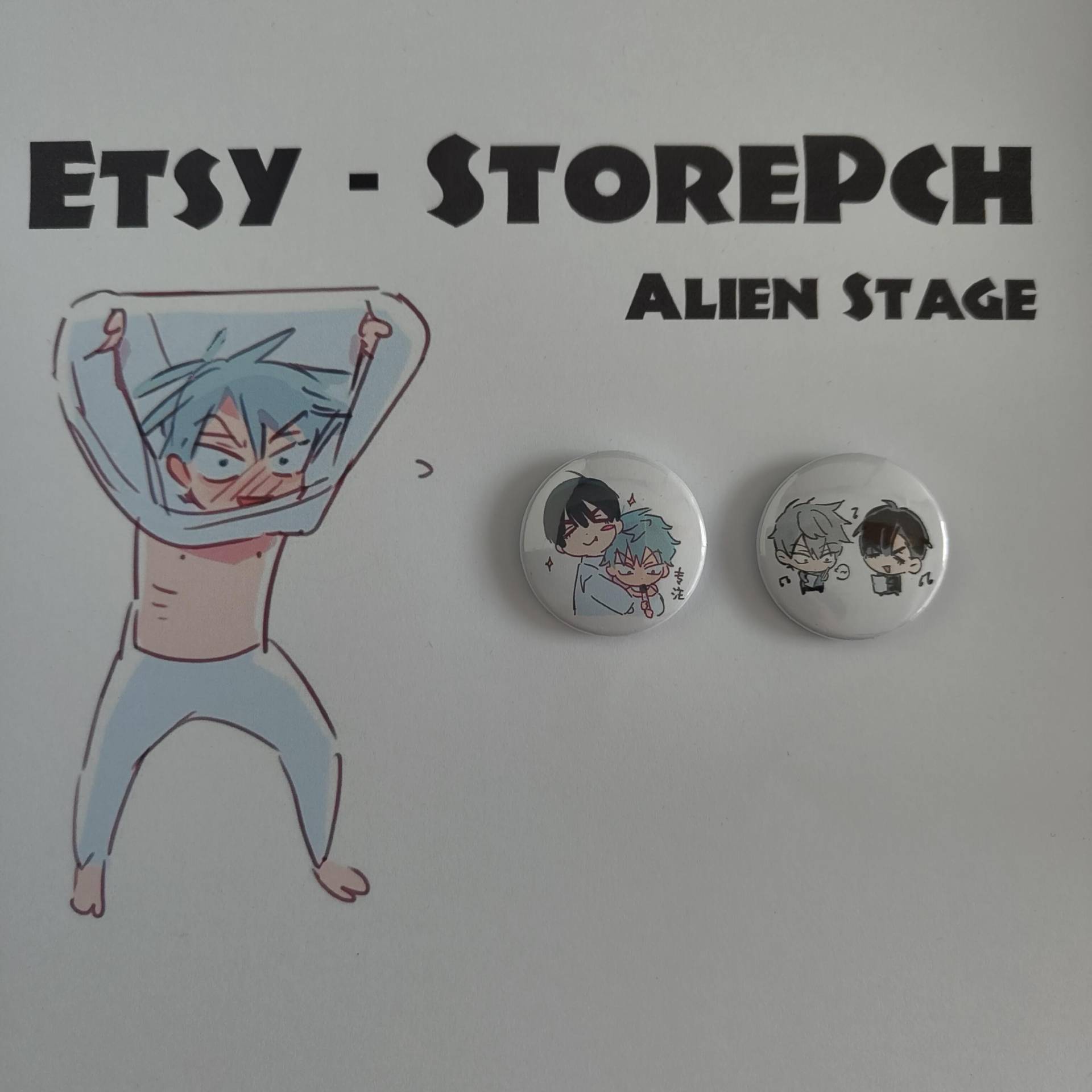 Anstecknadel 32 Mm - Alien Stage | Ivan Und Till Neu von StorePch