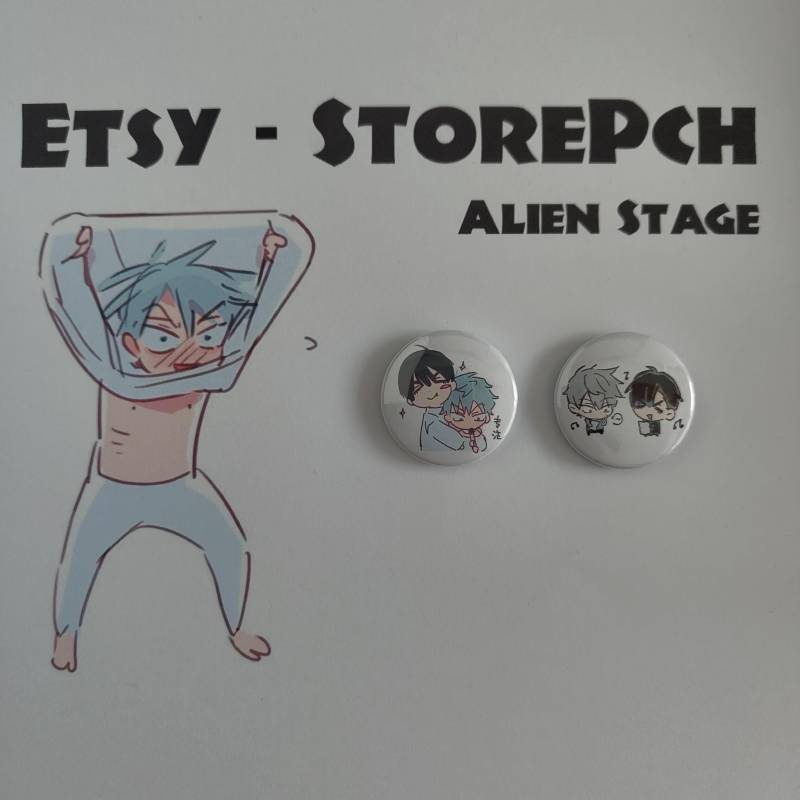 Anstecknadel 32 Mm - Alien Stage | Ivan Und Till Neu von StorePch