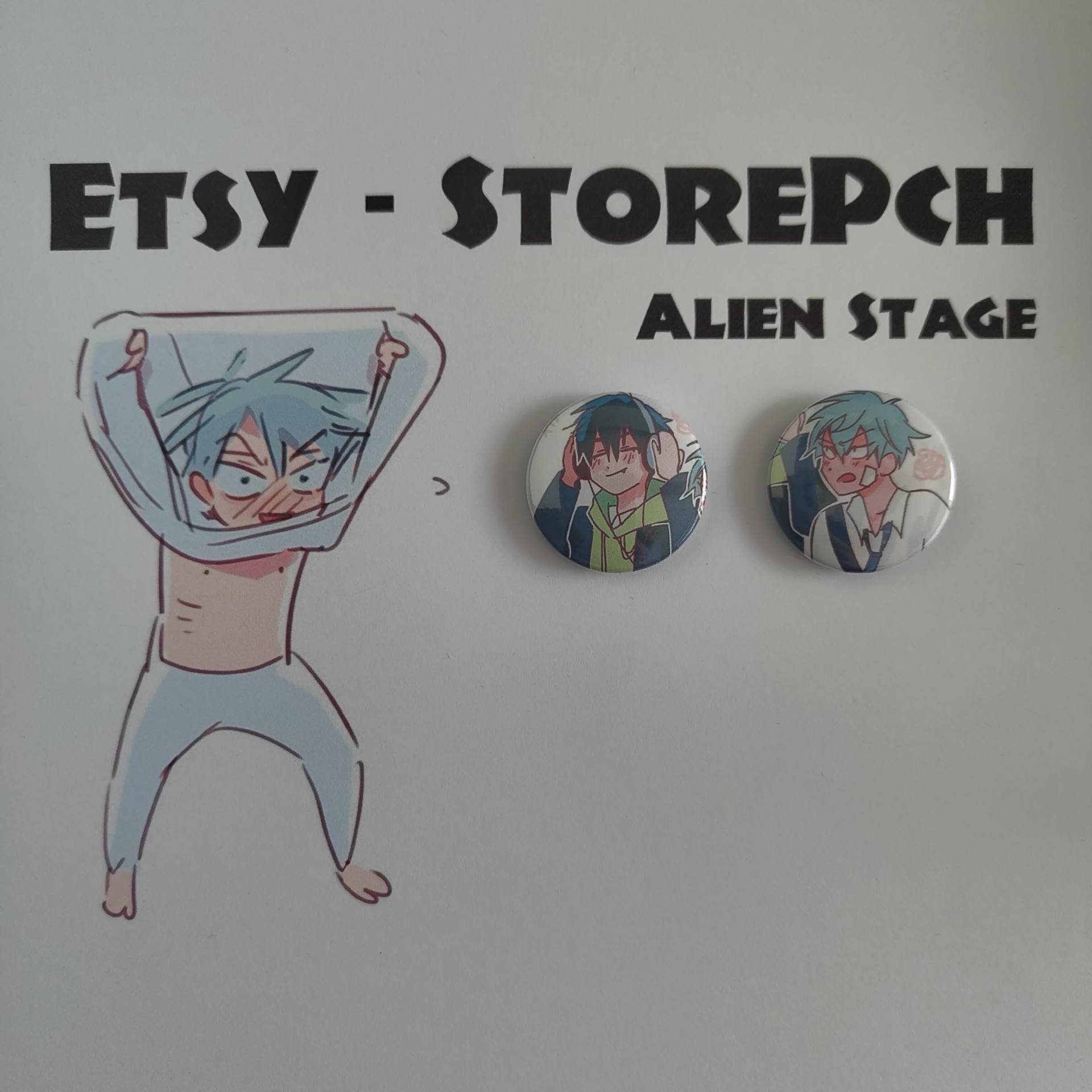 Anstecknadel 32 Mm - Alien Stage | Ivan Und Till Neu Anstecknadel 32 Mm - Alien Stage | Ivan Und Till Neu von StorePch