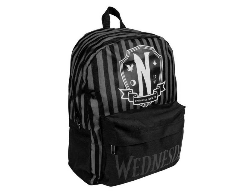 Storline Rucksack Wednesday Schwarz für Jugendliche & Kinder & Erwachsene von Storline