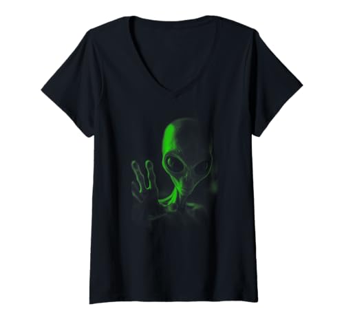 Damen Alien Area 51 Extraterrestrial Event UFO T-Shirt mit V-Ausschnitt Damen Alien Area 51 Extraterrestrial Event UFO T-Shirt mit V-Ausschnitt von Storm Area 51 DearPrint