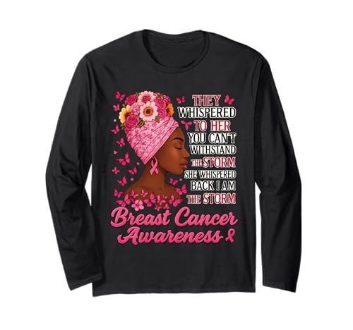 I'm The Storm Afro Frauen Brustkrebs Survivor rosa Schleife Langarmshirt I'm The Storm Afro Frauen Brustkrebs Survivor rosa Schleife Langarmshirt von Storm Black Women Breast Cancer Survivor