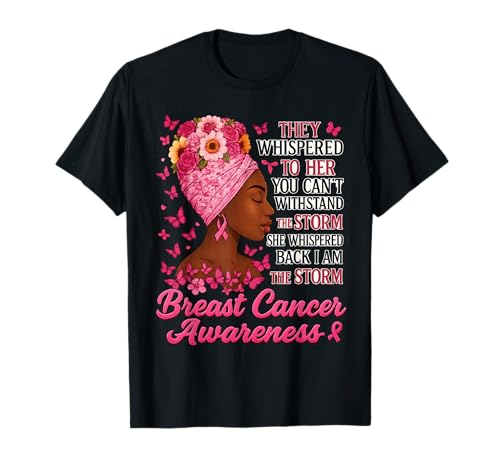 I'm The Storm Afro Frauen Brustkrebs Survivor rosa Schleife T-Shirt I'm The Storm Afro Frauen Brustkrebs Survivor rosa Schleife T-Shirt von Storm Black Women Breast Cancer Survivor