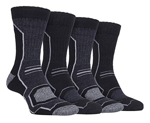 Storm Bloc - 4er Pack Herren Atmungsaktiv Antiblasen Polsterung Wandersocken (39/45, SBMS034CHA) von Storm Bloc