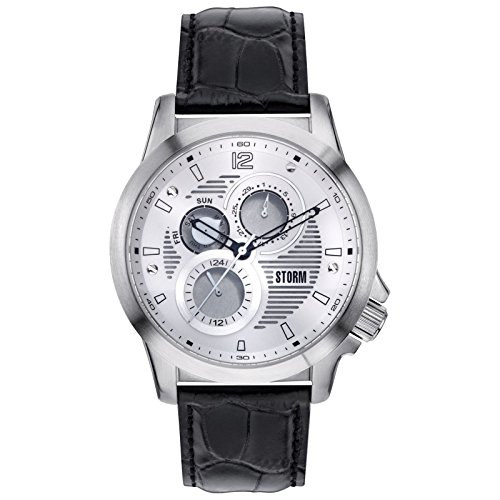 STORM London Atlas Herrenuhr schwarz/Silber 47143/S von STORM