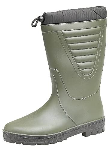 StormWells Tie Top Polar Mens Wellies Green W226E von StormWells